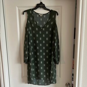 Green Patterned Women's Dress